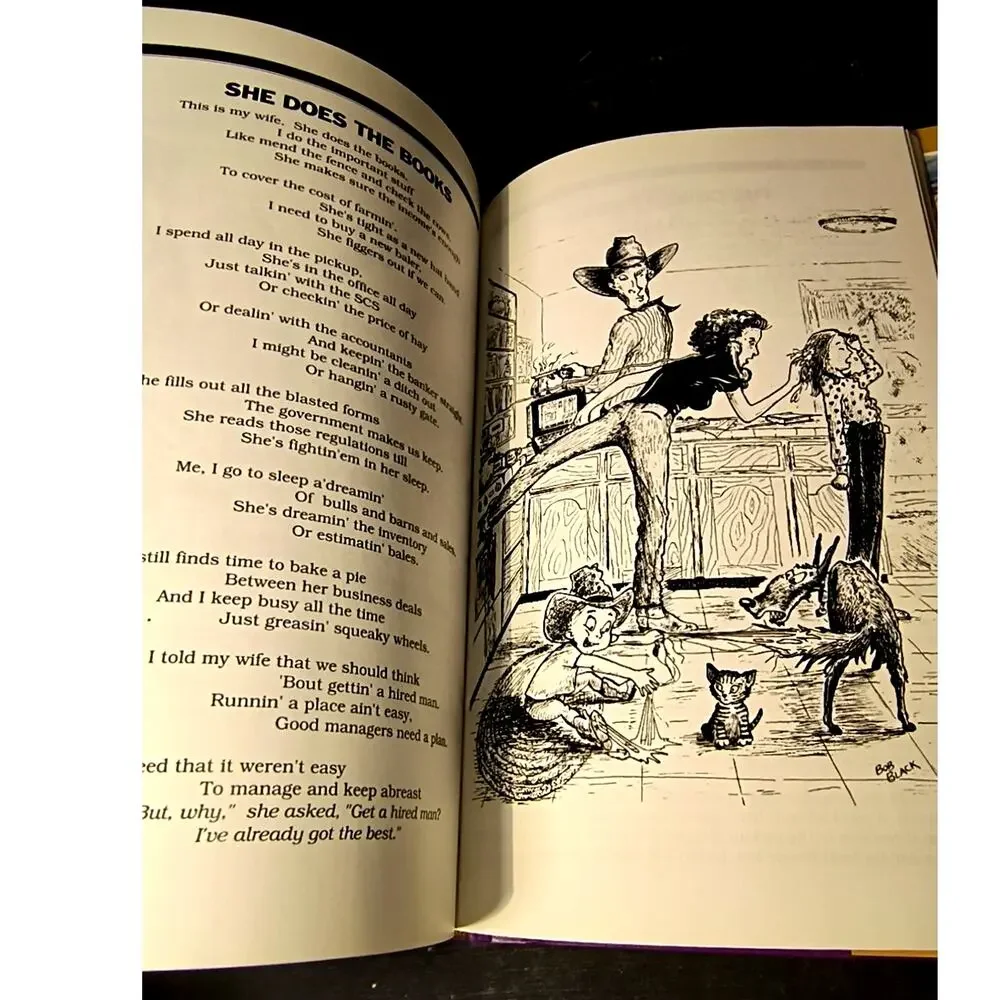1885.  Hardback Book A Cowful of Cowboy Poetry Baxter Black 2000 Dust Jacket